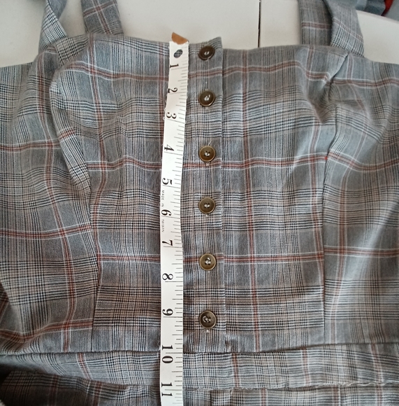 PRICE DROP!! Grey plaid Jumper - Picture 7 of 12